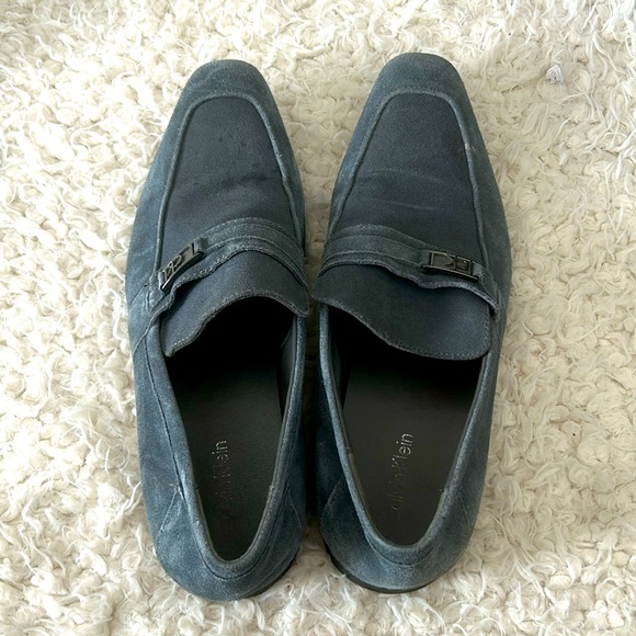 Calvin Klein Blue Suede Loafer - Picture 2 of 4